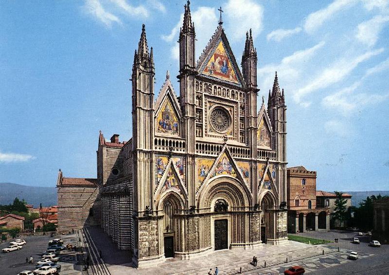 MAITANI, Lorenzo Facade of the Cathedral dh oil painting picture